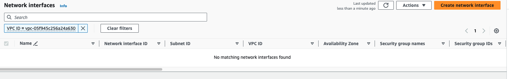 No Network Interfaces